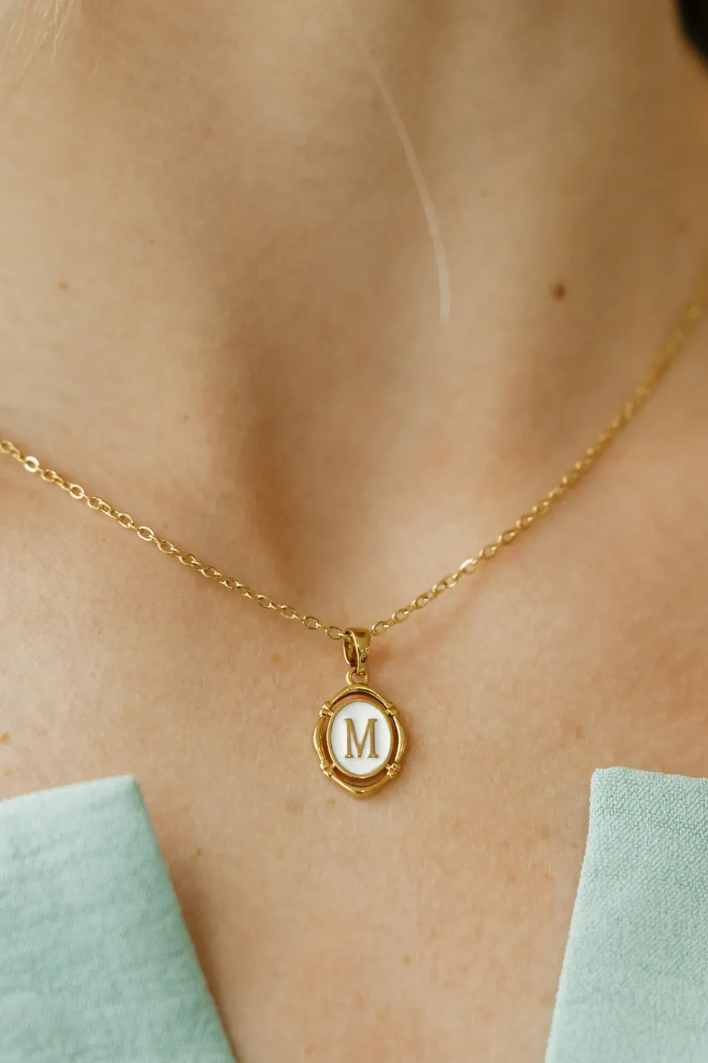 Ali Express Necklaces<Dainty Initial Necklace-Gold