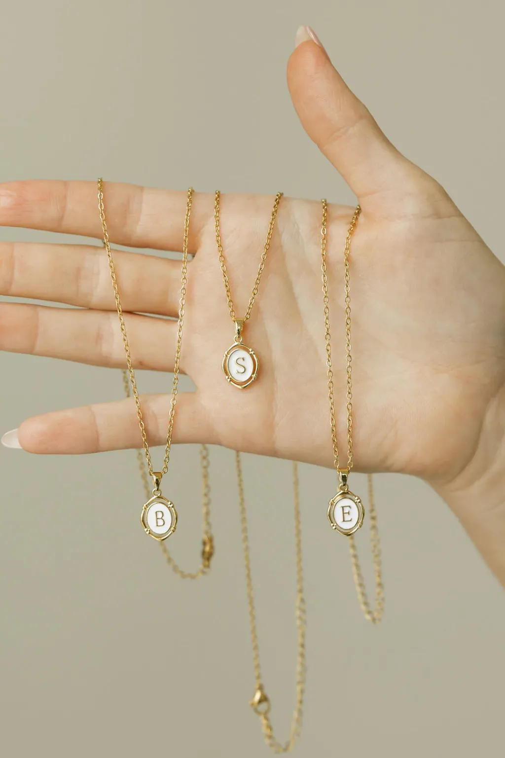 Ali Express Necklaces<Dainty Initial Necklace-Gold