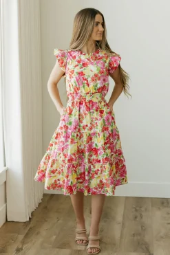 Hayden Knee-Length Dresses<Dallas Dress-Floral Multi