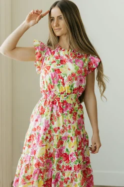 Hayden Knee-Length Dresses<Dallas Dress-Floral Multi
