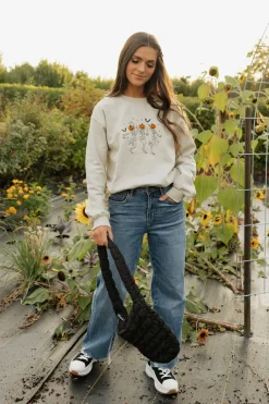 Shop Southern Belle Tops|Pullovers<Dancing Skeletons Pullover-Taupe