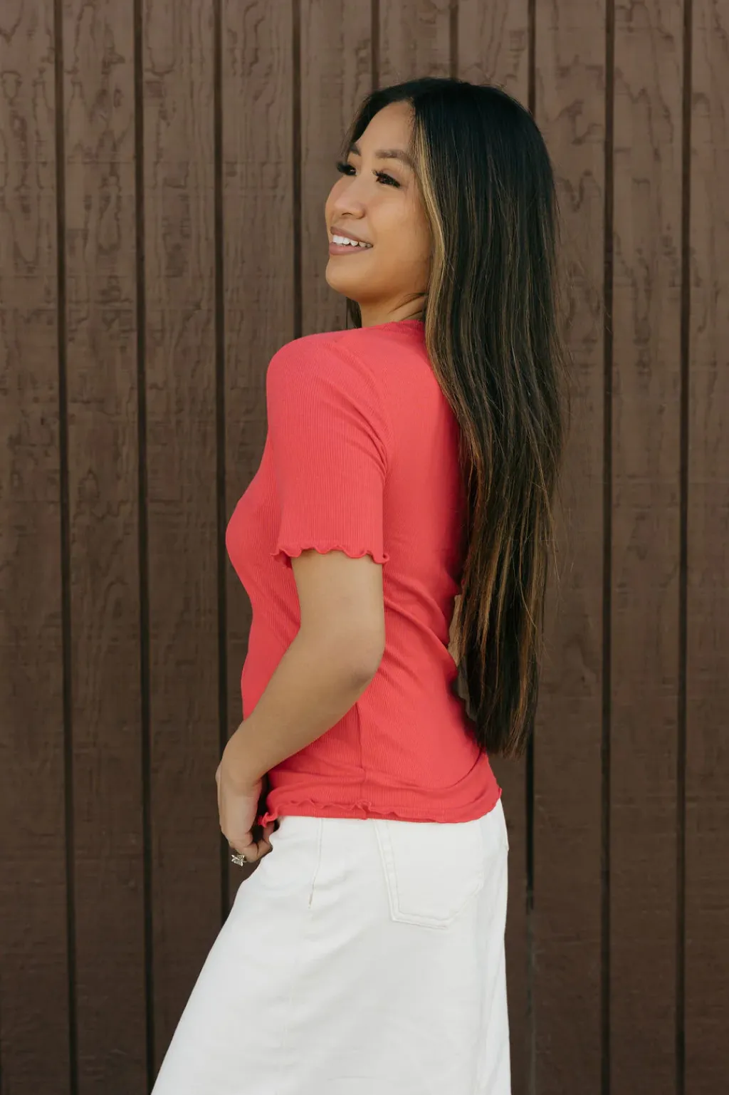 Dongguan Huoyoung Apparel Co Tops|Maternity Friendly<Delaney Top-Watermelon