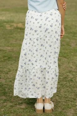 Love Tree Skirts<Elodie Skirt-Indigo Floral