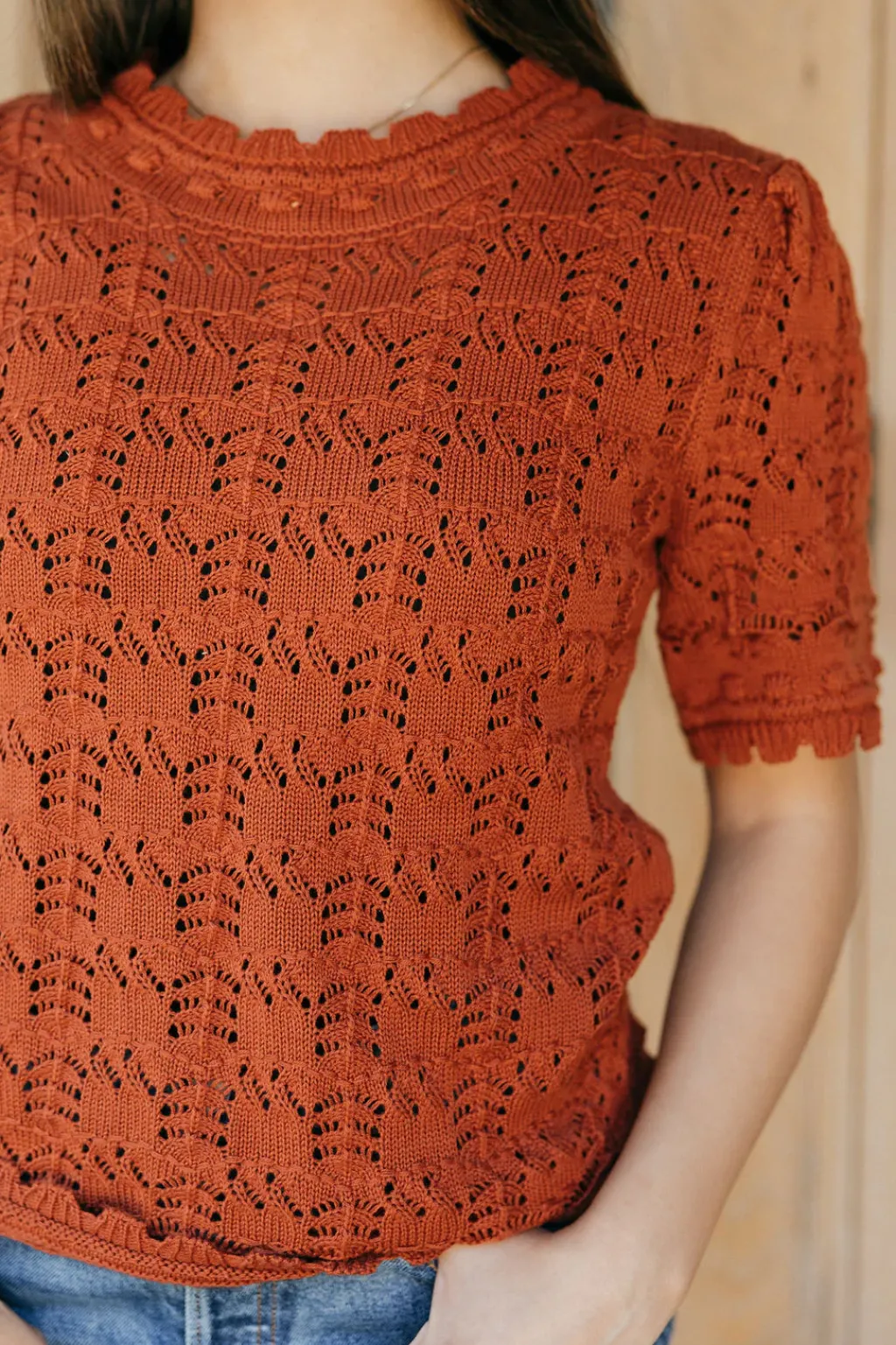 Polagram Tops|Tees<Emmie Top-Rust