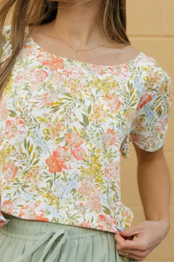 Les Amis Maternity Friendly|Tees<Erika Top-Floral