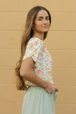 Les Amis Maternity Friendly|Tees<Erika Top-Floral