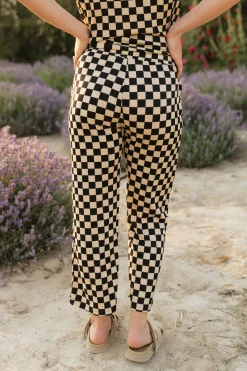Dongguan Huoyoung Apparel Co Bottoms|Maternity Friendly<Essie Pants-Black/Tan