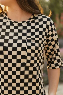 Dongguan Huoyoung Apparel Co Tops|Maternity Friendly<Essie Top-Black/Tan