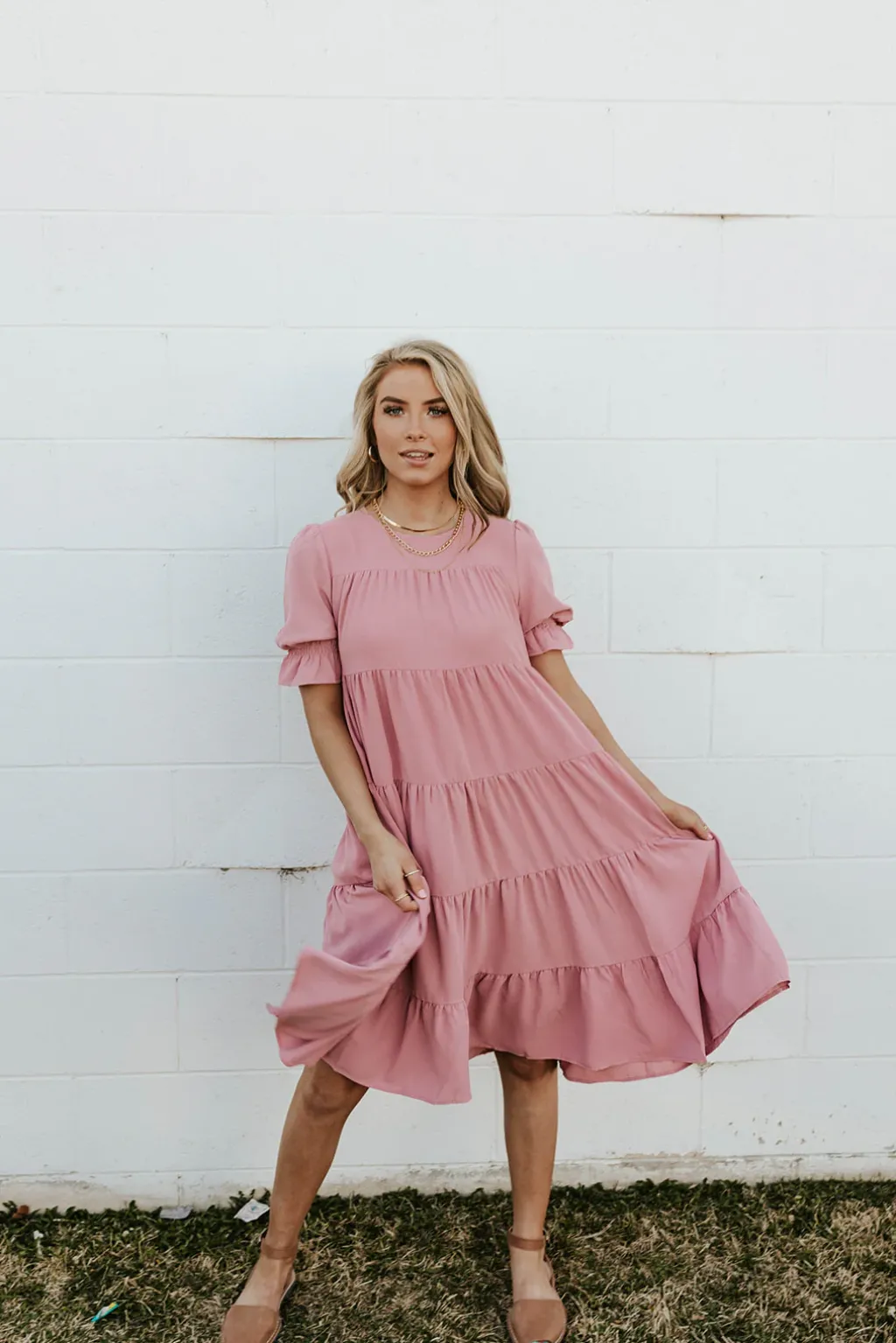 Dongguan Huoyoung Apparel Co Dresses|Maternity Friendly<Faith Dress-Rose