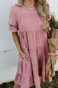 Dongguan Huoyoung Apparel Co Dresses|Maternity Friendly<Faith Dress-Rose