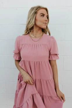Dongguan Huoyoung Apparel Co Dresses|Maternity Friendly<Faith Dress-Rose