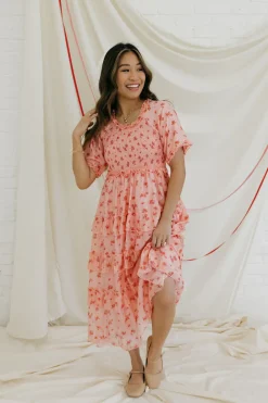 Dongguan Huoyoung Apparel Co Dresses|Dresses<Forever Yours Dress-Peach Multi