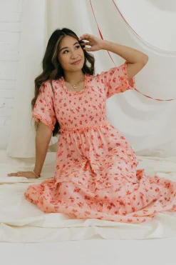 Dongguan Huoyoung Apparel Co Dresses|Dresses<Forever Yours Dress-Peach Multi
