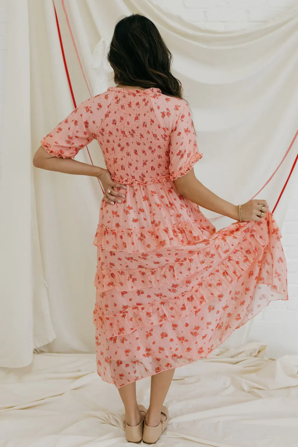 Dongguan Huoyoung Apparel Co Dresses|Dresses<Forever Yours Dress-Peach Multi