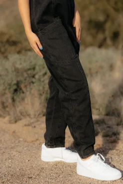 Free People Maternity Friendly|Bottoms<High Roller Jumpsuit-Mineral Black