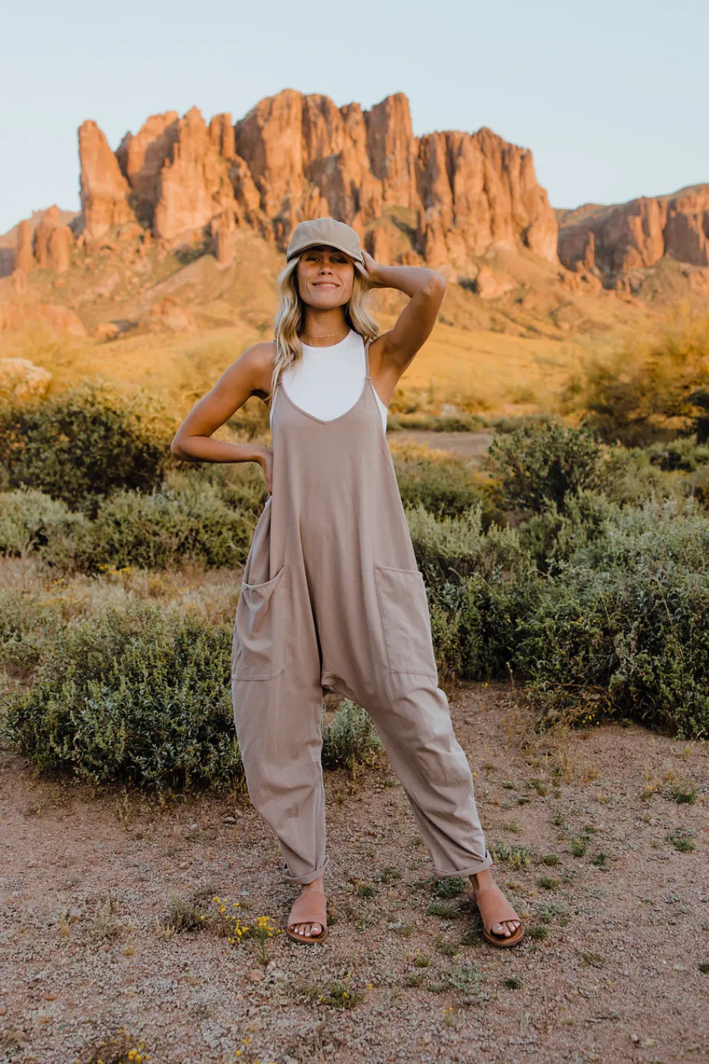 Free People Maternity Friendly|Overalls & Jumpsuits<Hot Shot Onesie-Mocha Latte