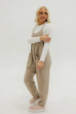 Free People Maternity Friendly|Overalls & Jumpsuits<Hot Shot Onesie-Mocha Latte