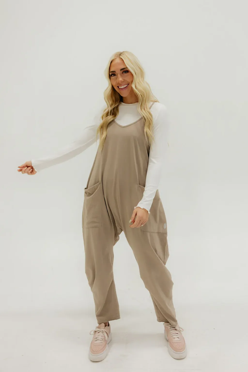 Free People Maternity Friendly|Overalls & Jumpsuits<Hot Shot Onesie-Mocha Latte