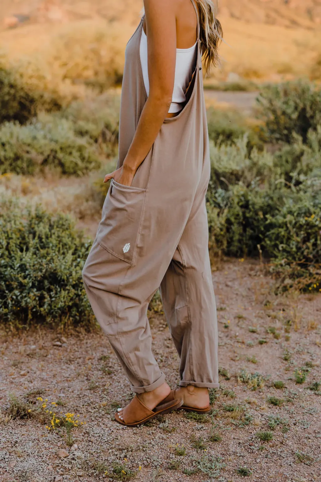 Free People Maternity Friendly|Overalls & Jumpsuits<Hot Shot Onesie-Mocha Latte