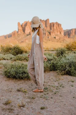 Free People Maternity Friendly|Overalls & Jumpsuits<Hot Shot Onesie-Mocha Latte