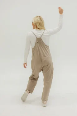 Free People Maternity Friendly|Overalls & Jumpsuits<Hot Shot Onesie-Mocha Latte