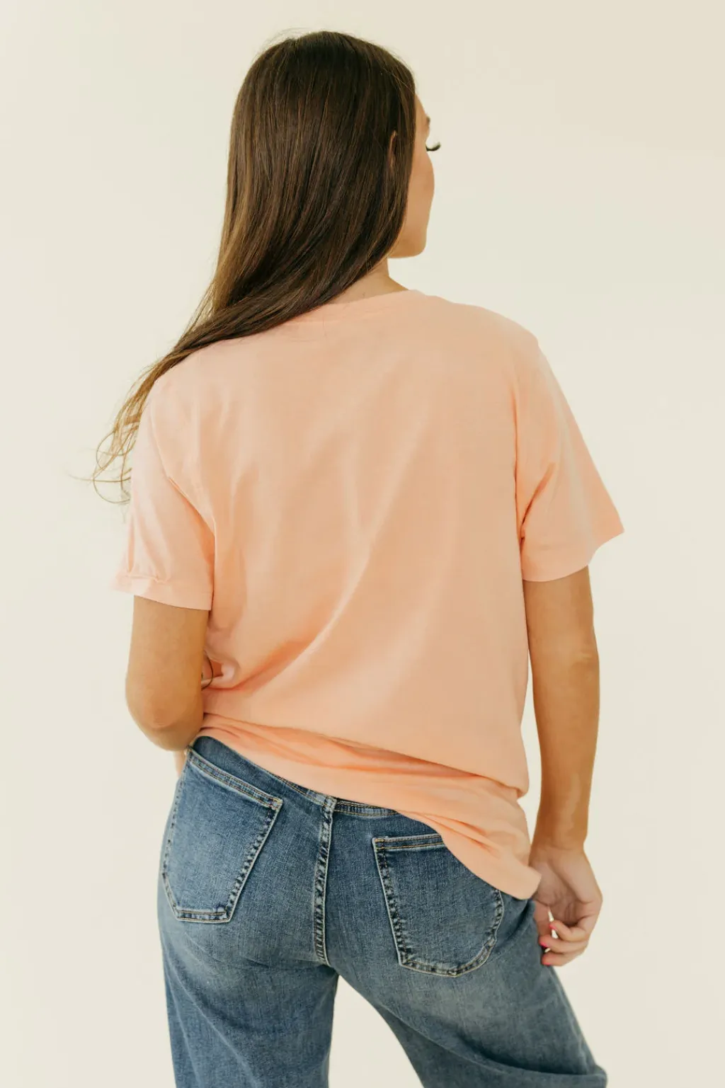 Alexis G. Maternity Friendly|Tops<Fresh Oranges Tee-Peach