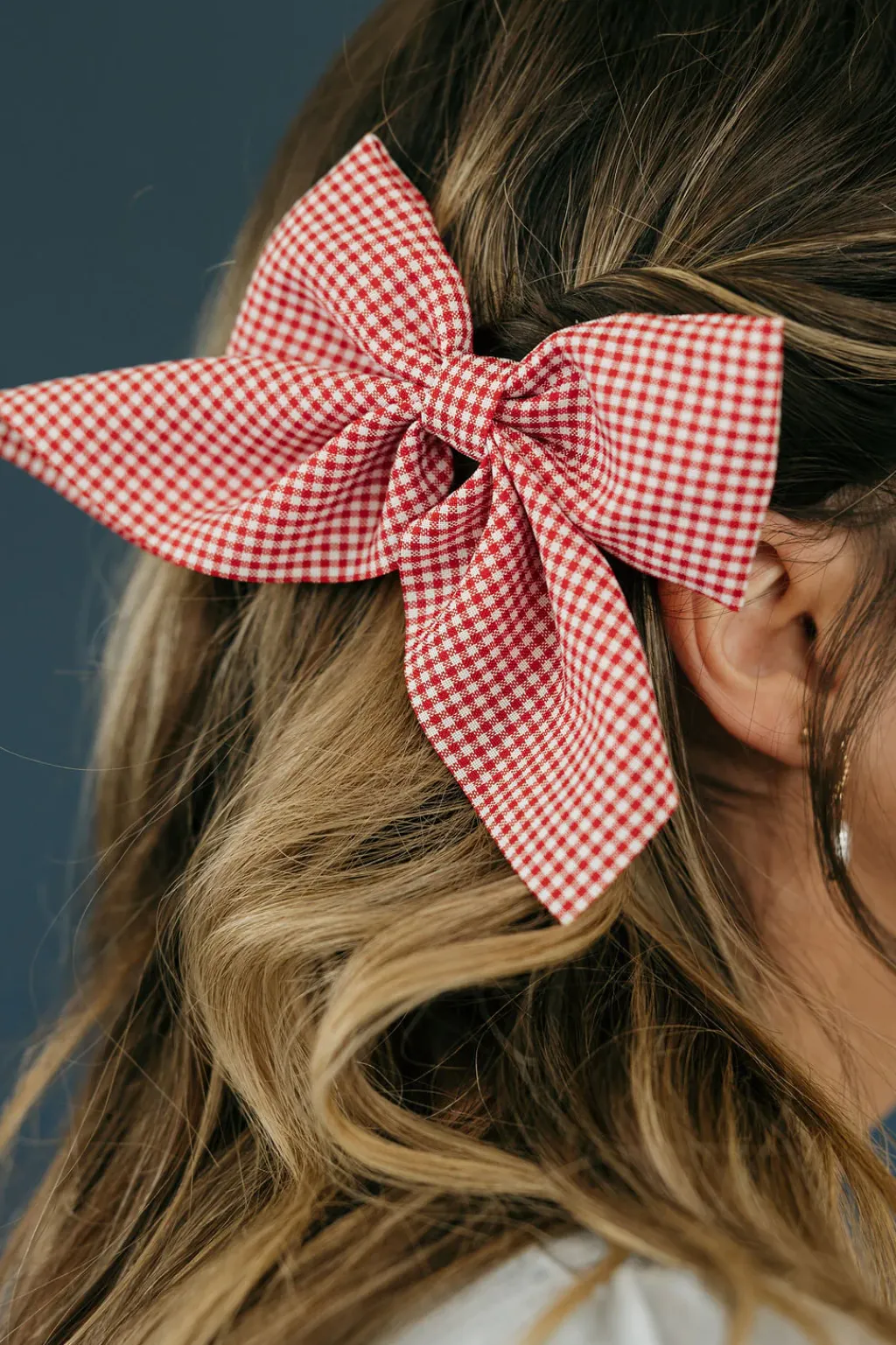Ali Express Hair<Gingham Hair Bow