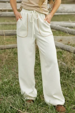 Polagram Bottoms|Pants<Harding Pants-Cream