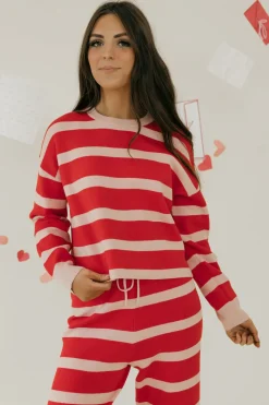 Dongguan Huoyoung Apparel Co Sweaters|Tops<Harmony Sweater-/Red