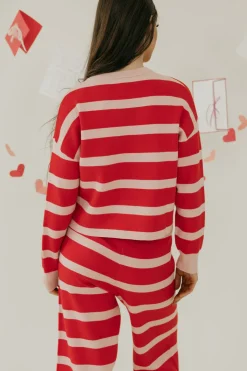 Dongguan Huoyoung Apparel Co Sweaters|Tops<Harmony Sweater-/Red