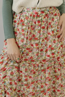 Polagram Skirts<Haven Skirt-Ivory Multi