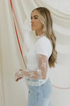 Sweet Generis Tops|Long Sleeve<Heartbeat Top-Off