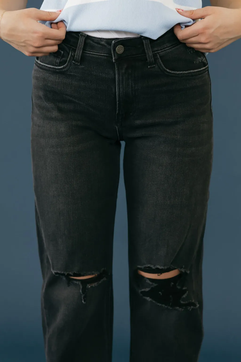 Vervet Bottoms|Denim<Jayli Denim-Washed