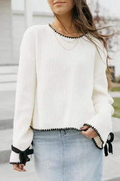 Polagram Long Sleeve|Sweaters<Jodee Sweater-Cream
