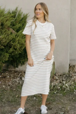 Polagram Maternity Friendly|Dresses<Jones Dress-Ivory/Taupe