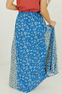 Aemi & Co. Skirts<Jude Skirt-Cobalt Floral