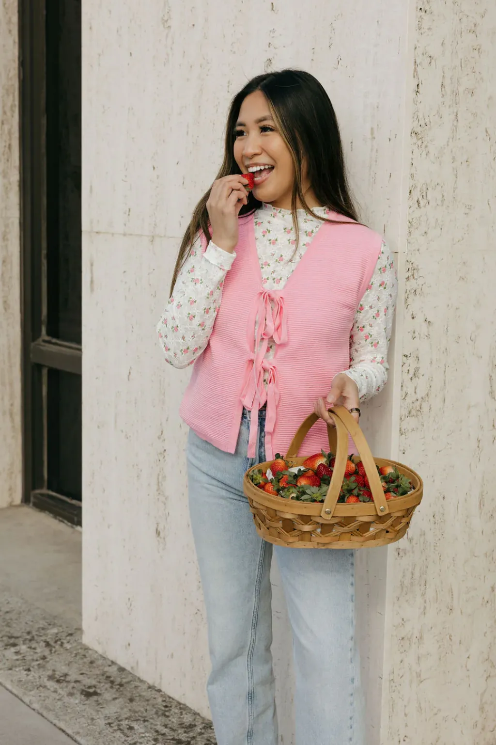 Anniewear Maternity Friendly|Tees<Kacy Vest-Bubblegum