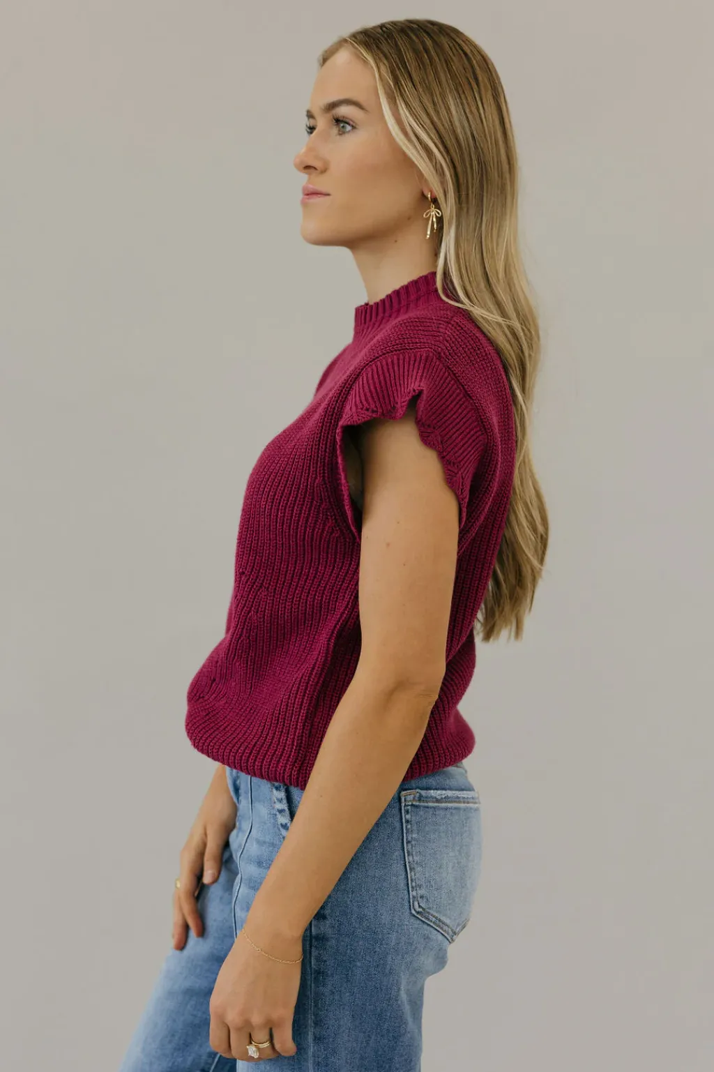 Dongguan Huoyoung Apparel Co Sweaters|Tops<Kaleb Sweater Vest-Berry
