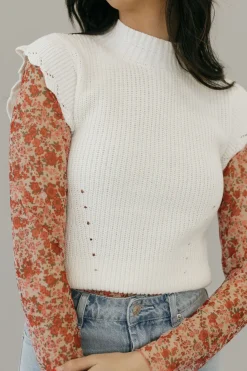 Dongguan Huoyoung Apparel Co Tops|Tops<Kaleb Sweater Vest-Ivory