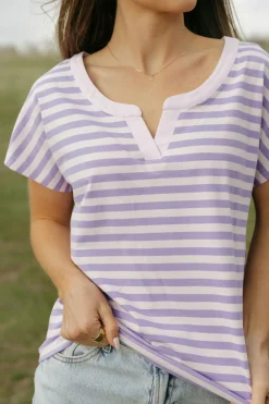Dongguan Huoyoung Apparel Co Tops|Maternity Friendly<Kaley Top-Lilac/
