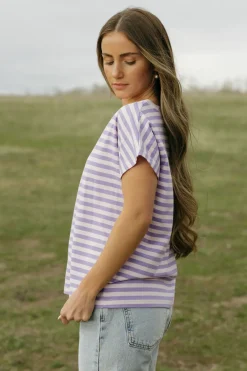 Dongguan Huoyoung Apparel Co Tops|Maternity Friendly<Kaley Top-Lilac/