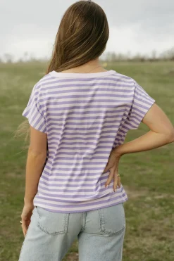 Dongguan Huoyoung Apparel Co Tops|Maternity Friendly<Kaley Top-Lilac/