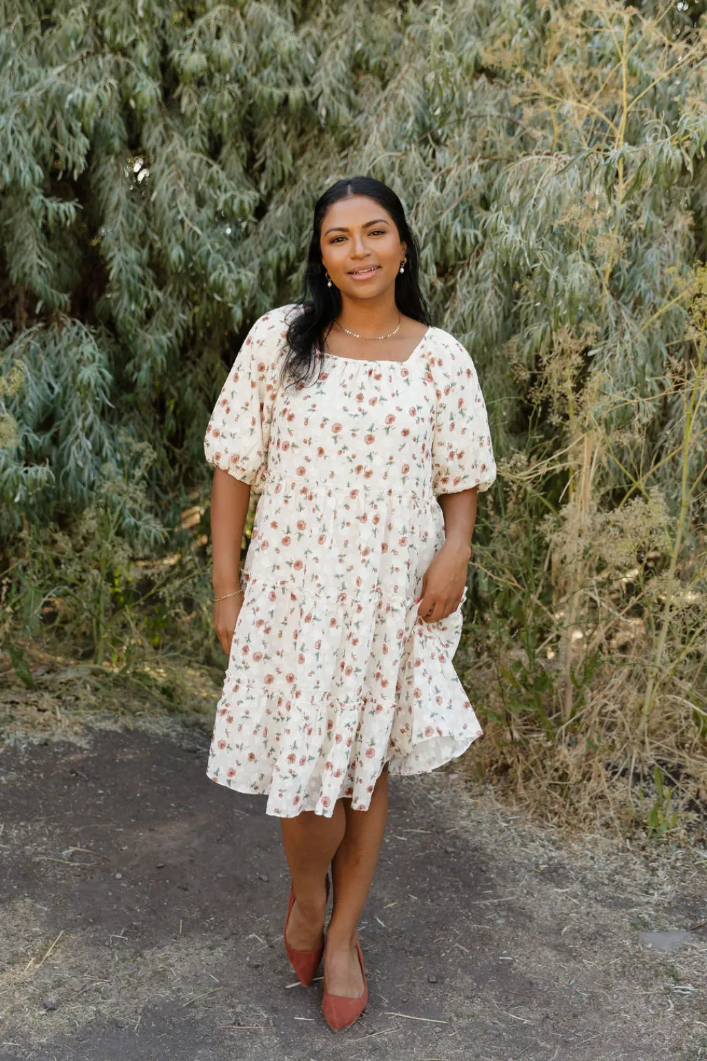 Dongguan Huoyoung Apparel Co Dresses|Maternity Friendly<Kenley Dress-Cream Floral