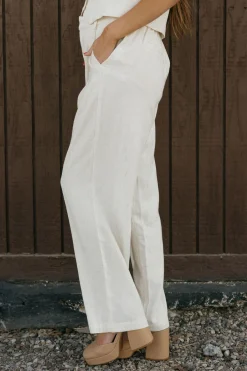 Tea N Rose Bottoms|Pants<Kennedy Pants-Natural