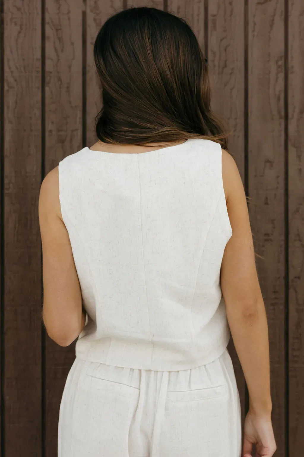 Tea N Rose Nursing Friendly|Tops<Kennedy Vest-Natural