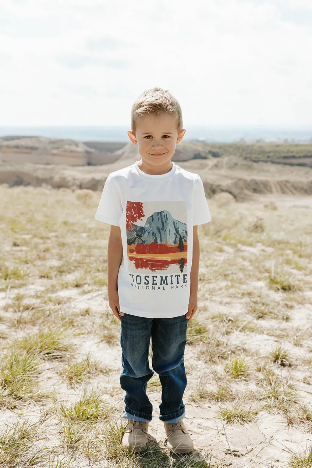 Kids Love Olive Co Kids|National Parks<Kid's Yosemite Tee-White