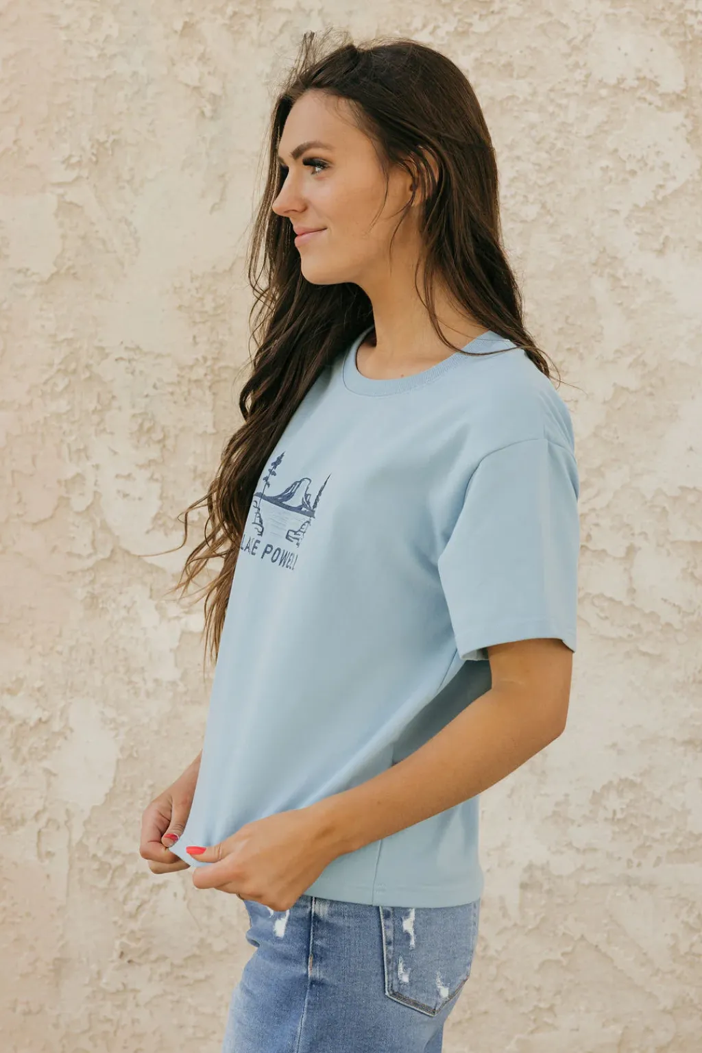 Dongguan Huoyoung Apparel Co National Parks|Tops<Lake Powell Park Tee-Sky
