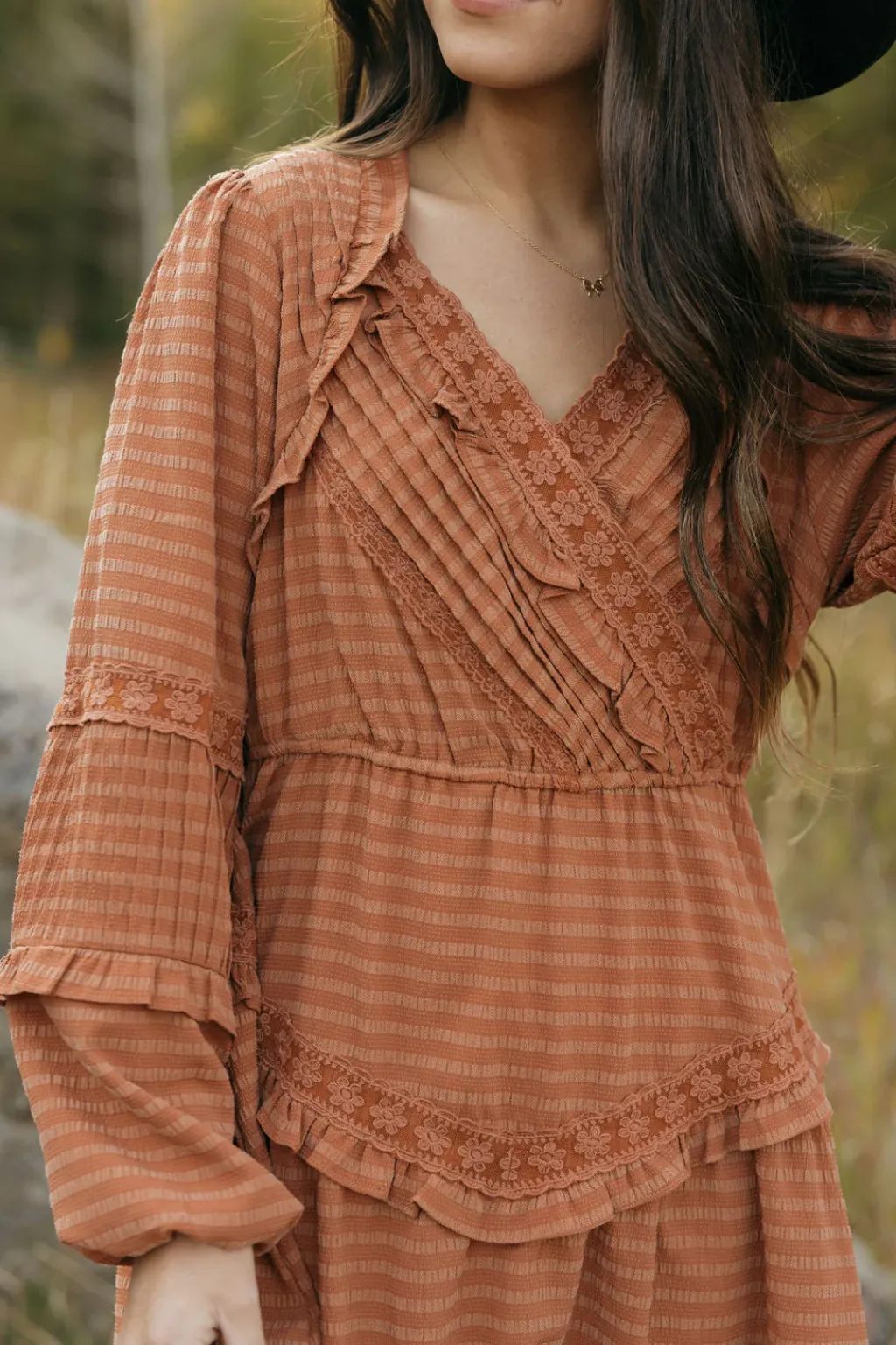 Dongguan Huoyoung Apparel Co Dresses|Maternity Friendly<Libbie Dress-Rust