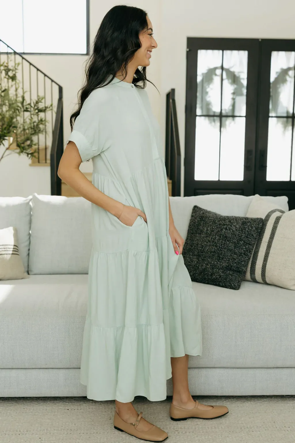 Dongguan Huoyoung Apparel Co Dresses|Maternity Friendly<Liberty Dress-Mint