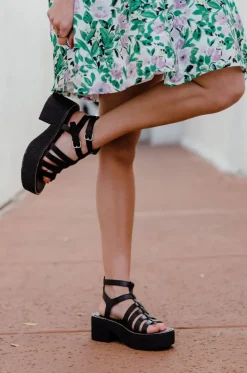 Oasis Society Heels|Sandals<Lindsey Heels-Black